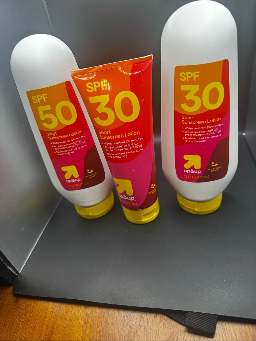 NWT Sunscreen Lot of 3. SPF 50 is 16oz & 2 SPF 30s are 16oz & 8oz
